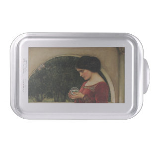 Crystal Ball Woman Waterhouse Painting Cake Pan