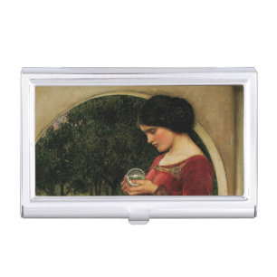 Crystal Ball Woman Waterhouse Painting Case For Business Cards