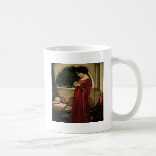 Crystal Ball Woman Waterhouse Painting Coffee Mug