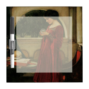 Crystal Ball Woman Waterhouse Painting Dry-Erase Board