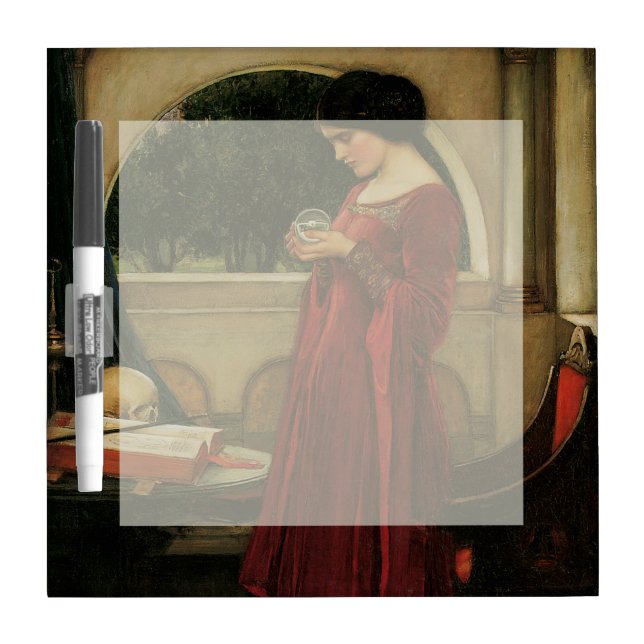 Crystal Ball Woman Waterhouse Painting Dry-Erase Board (Front)