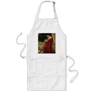Crystal Ball Woman Waterhouse Painting Long Apron