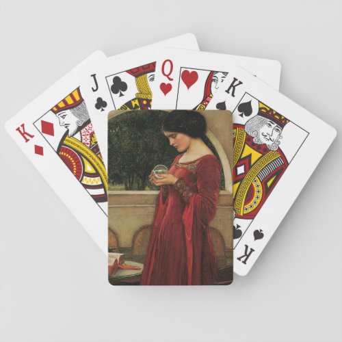 Crystal Ball Woman Waterhouse Painting Playing Cards