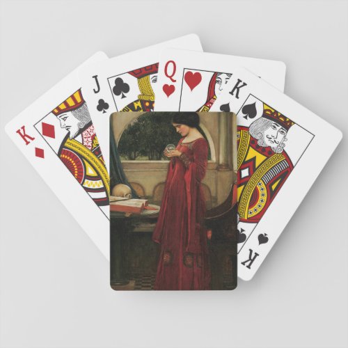 Crystal Ball Woman Waterhouse Painting Playing Cards