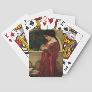 Crystal Ball Woman Waterhouse Painting Poker Cards