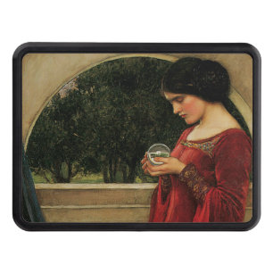 Crystal Ball Woman Waterhouse Painting Tow Hitch Cover