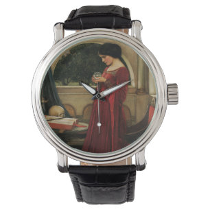 Crystal Ball Woman Waterhouse Painting Watch