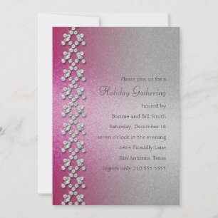 Crystal Band Holiday Party Invitation