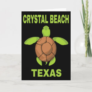 Crystal Beach Family Vacation Texas Sea Turtle For Card