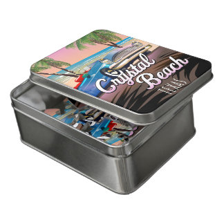 Crystal Beach Texas travel poster Jigsaw Puzzle