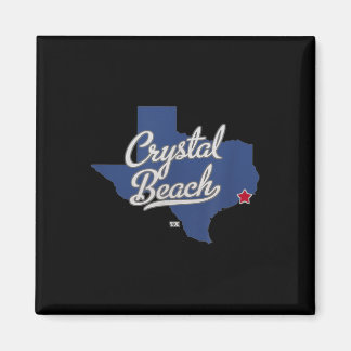 Crystal Beach Texas Tx Map  Magnet