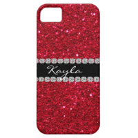 Crystal BLING RUBY RED IPHONE  5 Case