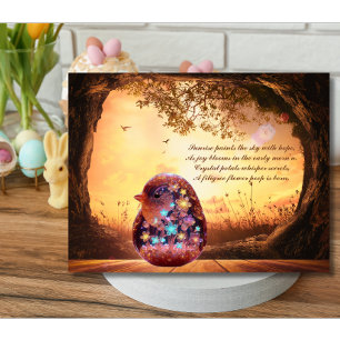 Crystal Blooms And Easter Hope Holiday Postcard