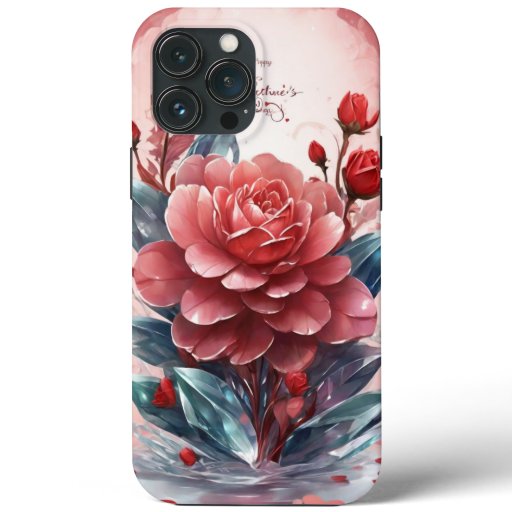 Crystal Blooms: Valentine's Day iPhone Case