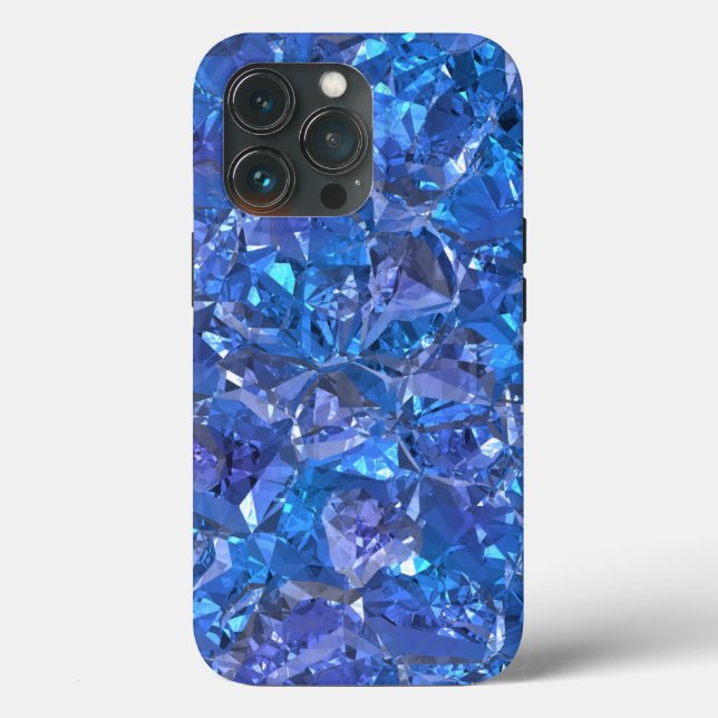Crystal Blue and Purple Case-Mate iPhone Case (Back)