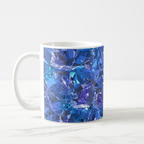 Crystal Blue and Purple Coffee Mug
