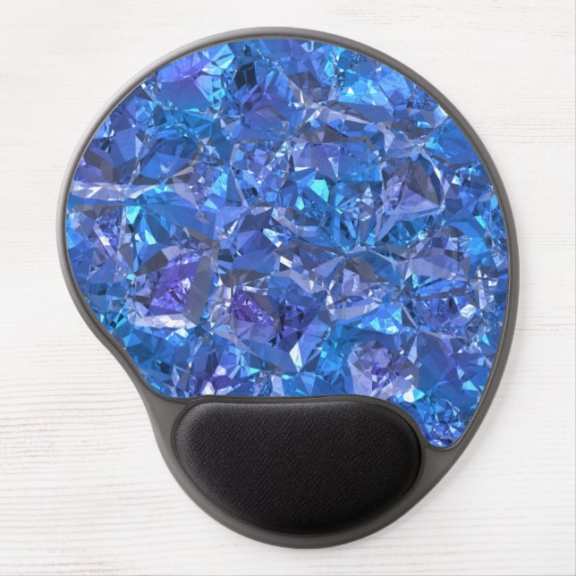 Crystal Blue and Purple Gel Mouse Pad (Front)