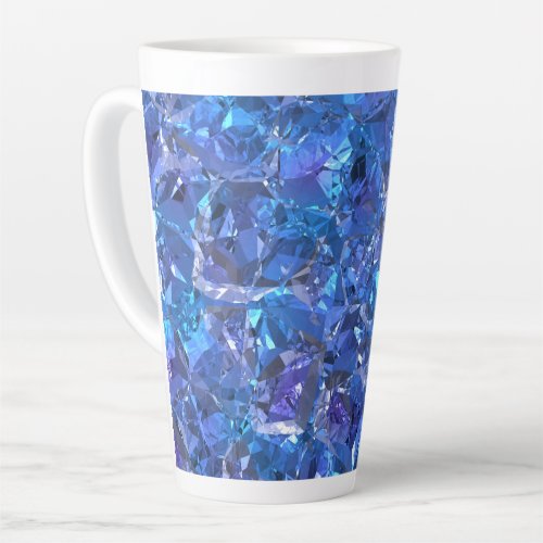 Crystal Blue and Purple Latte Mug