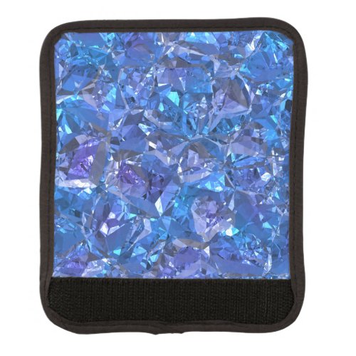 Crystal Blue and Purple Luggage Handle Wrap