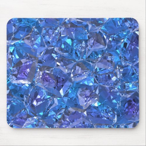 Crystal Blue and Purple Mouse Pad
