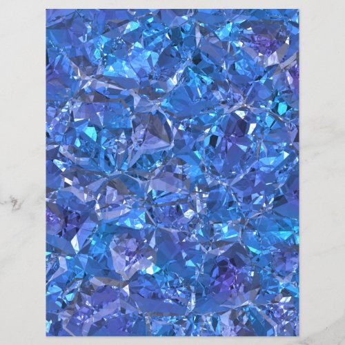 Crystal Blue and Purple Scrapbook Paper