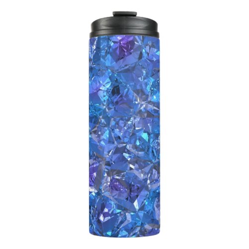 Crystal Blue and Purple Thermal Tumbler