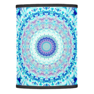Crystal Blue Floral Mandala Lamp Shade