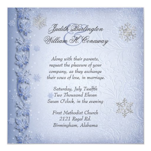 Free Winter Wedding Invitations Sayings 4