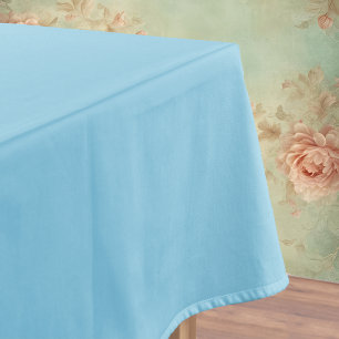 Crystal Blue Solid Color   Classic   Elegant  Tablecloth