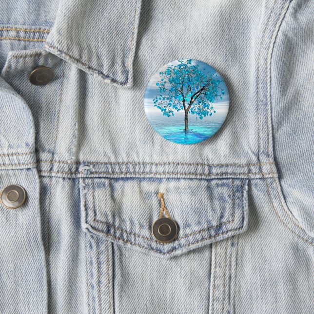 Crystal Blue Tree button (In Situ)