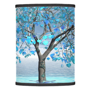 Crystal Blue Tree Lamp Shade