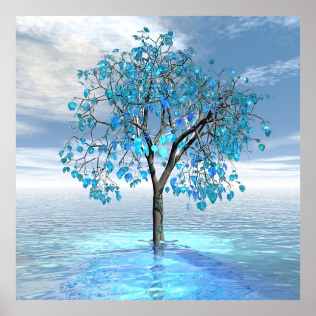 Crystal Blue Tree Poster (Front)