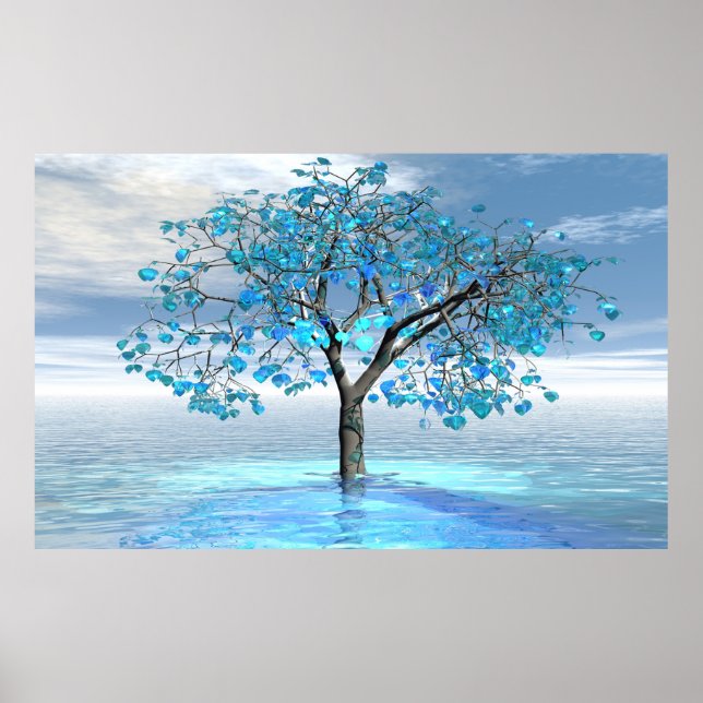 Crystal Blue Tree Poster (Front)