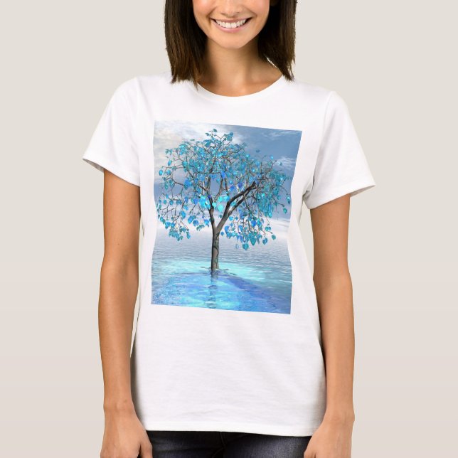 Crystal Blue Tree T-Shirt (Front)