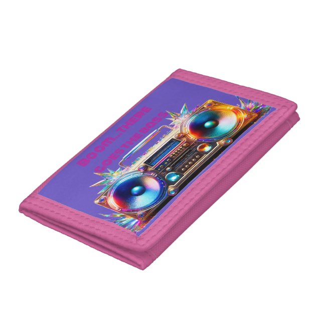 Crystal Boom Box  Trifold Wallet (Bottom)