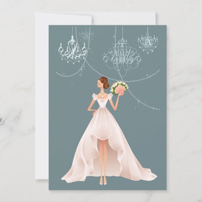Crystal -  Bridal Shower Invitation (Front)