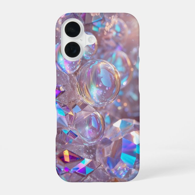 Crystal Bubble Sparkle iPhone Case (Back)