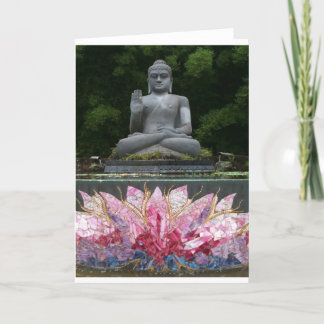 Crystal Buddha Greeting Card