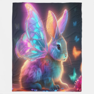Crystal Bunny Fleece Blanket