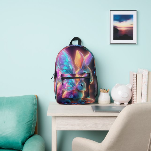Crystal Bunny Printed Backpack (Insitu)
