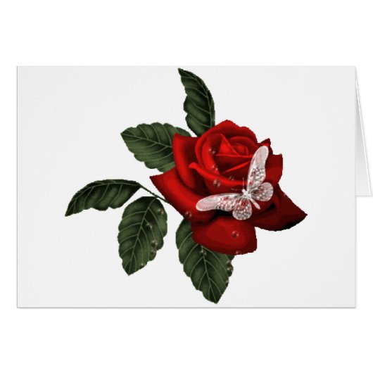 Crystal Butterfly Cards (Front Horizontal)