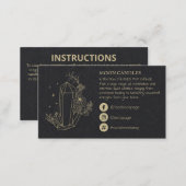 Crystal Candle Spell Business Card (Front/Back)