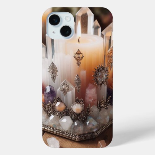 Crystal Candles iPhone 15 Plus Case