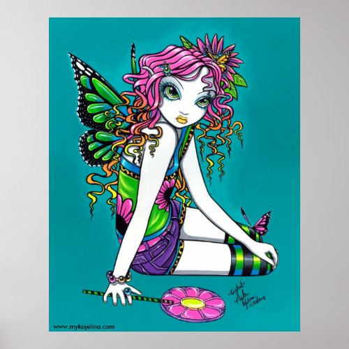 Crystal Candy Rainbow Fairy Poster