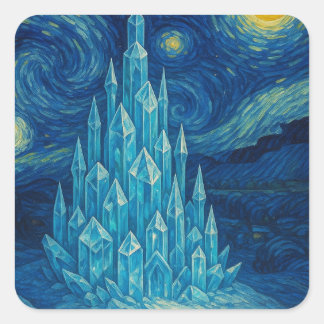 Crystal Castle Starry Night Sticker