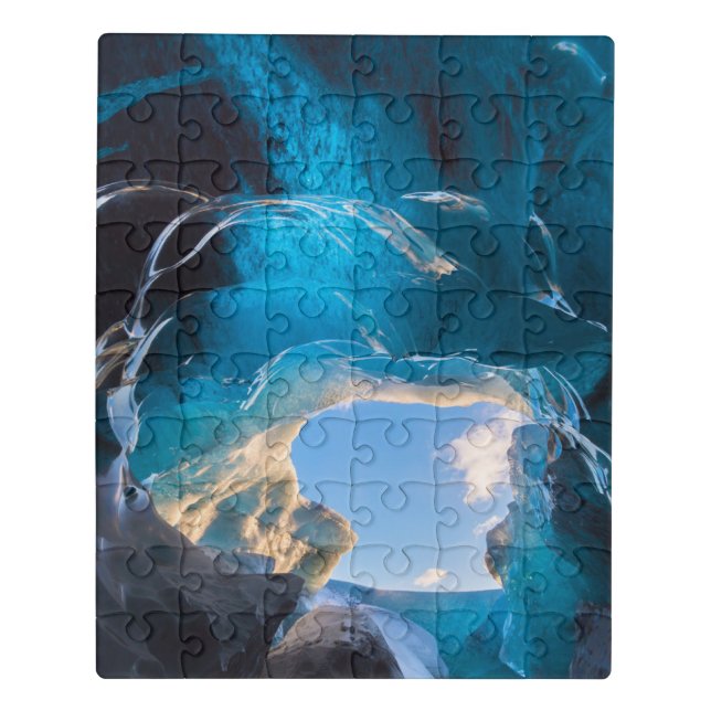 Crystal Cave, Vatnajokull Icefield, South Iceland Jigsaw Puzzle (Puzzle Vertical)