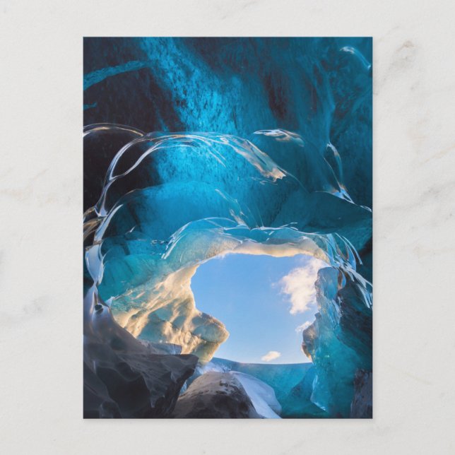 Crystal Cave, Vatnajokull Icefield, South Iceland Postcard (Front)