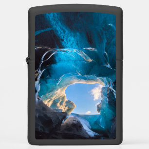 Crystal Cave, Vatnajokull Icefield, South Iceland Zippo Lighter