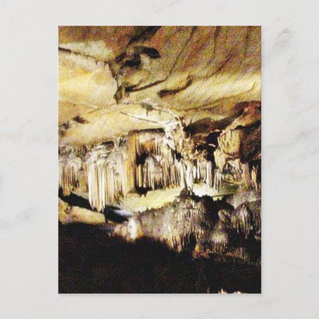 Crystal Caves In Dark Postcard (Front)