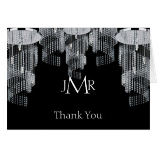 Crystal Chandelier 15th Anniversary Thank You Card